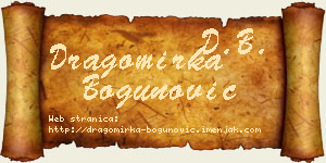 Dragomirka Bogunović vizit kartica